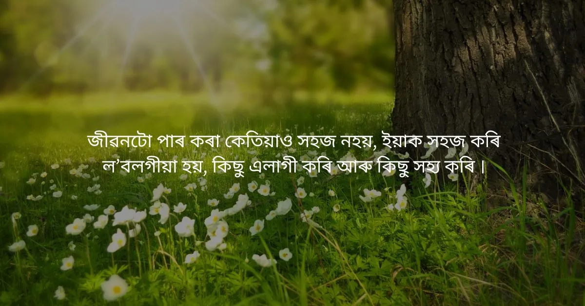 Assamese Quotes About Life: জীৱনৰ বিষয়ে উদ্ধৃতি  