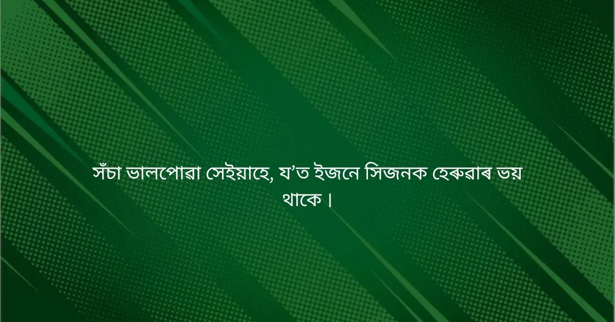 Assamese Whatsapp Status: অসমীয়া উক্তি  