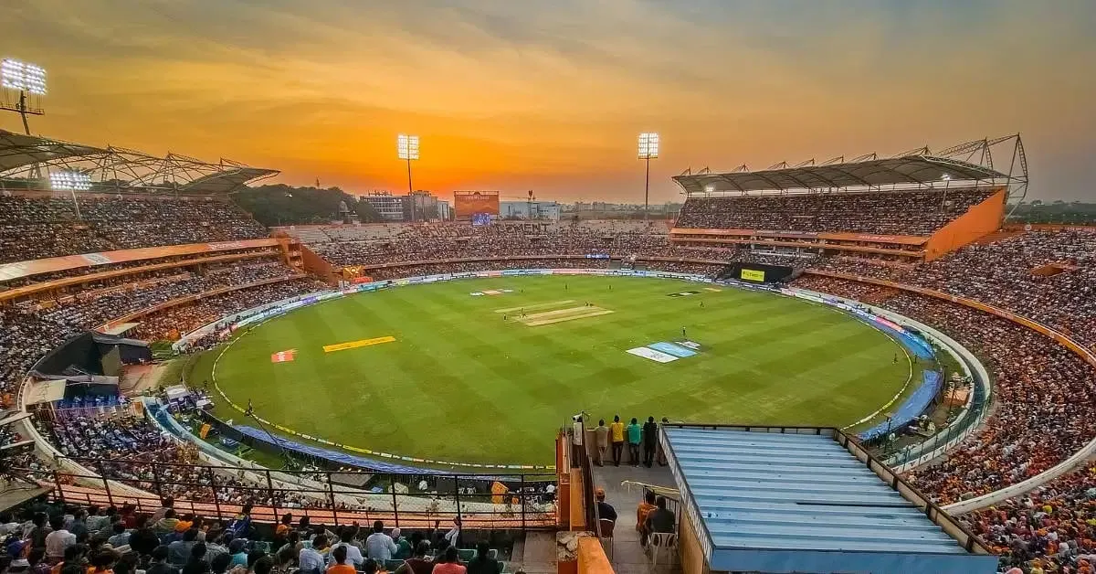 ৰাজীৱ গান্ধী ষ্টেডিয়ামৰ নয়নাভিৰাম দৃশ্য  