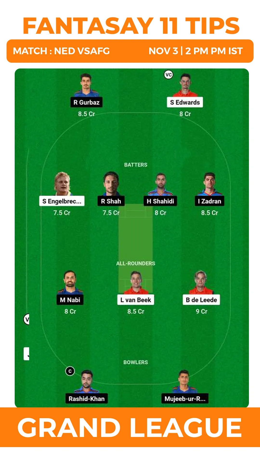 Afghanistan vs Netherlands 