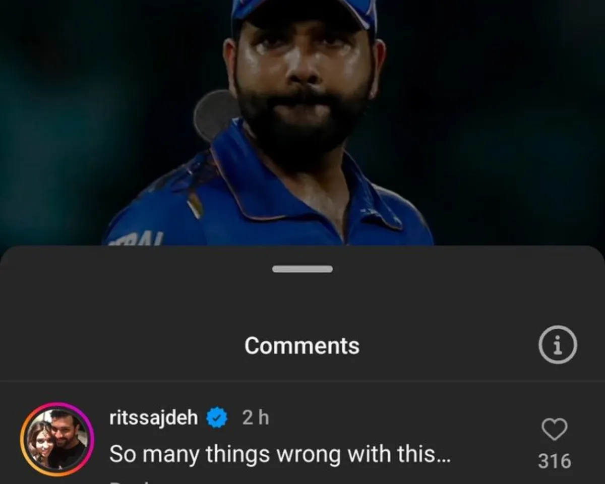 Ritika Sajdeh's comment