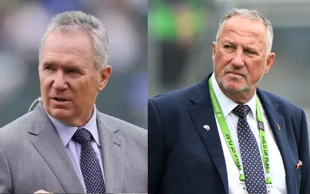 Allan Border and Ian Botham<br />
