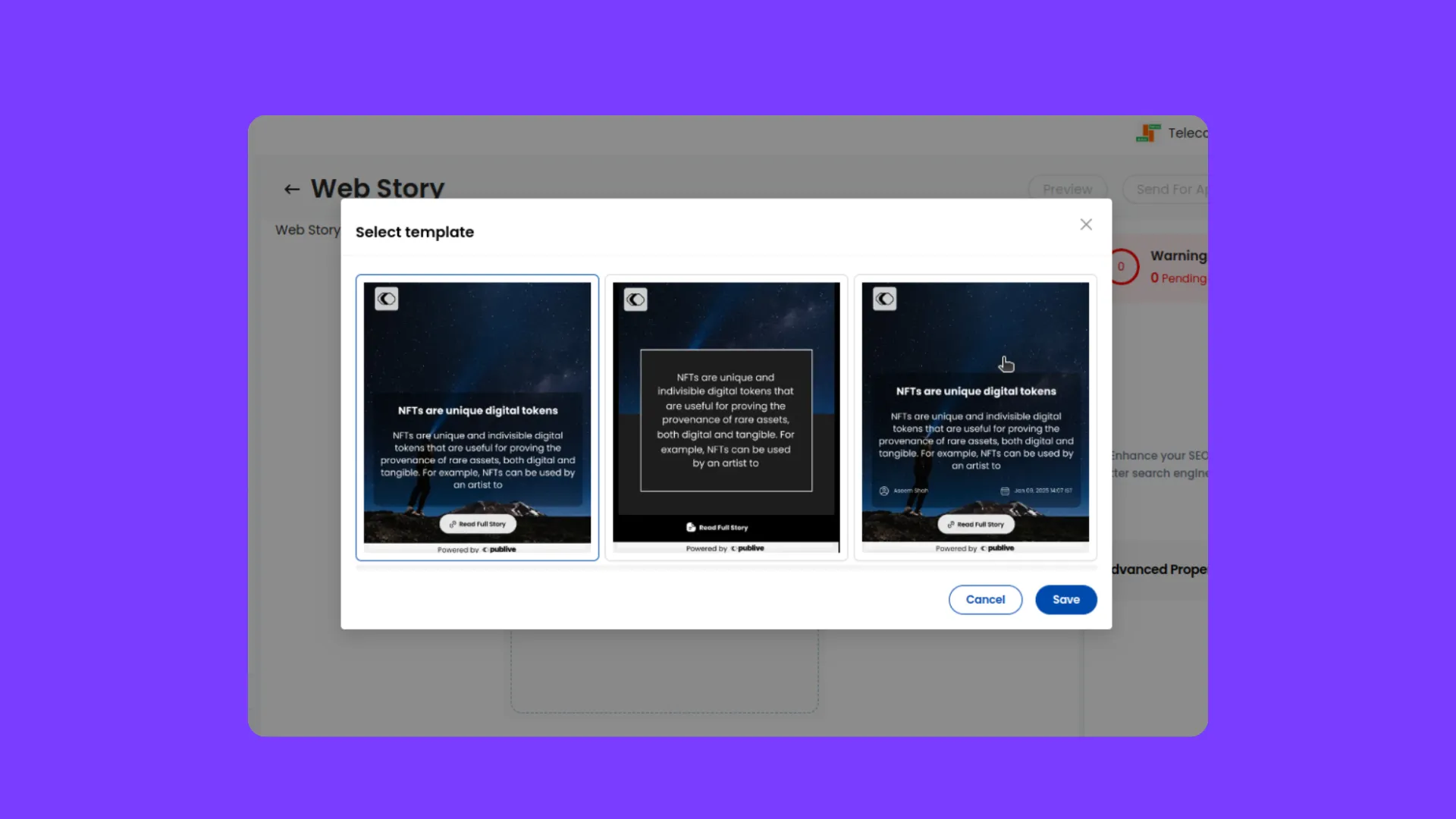 New Webstory Template