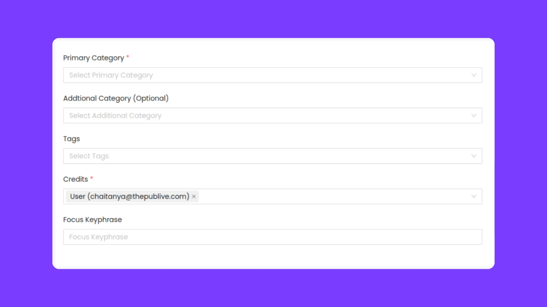 Properties Fields