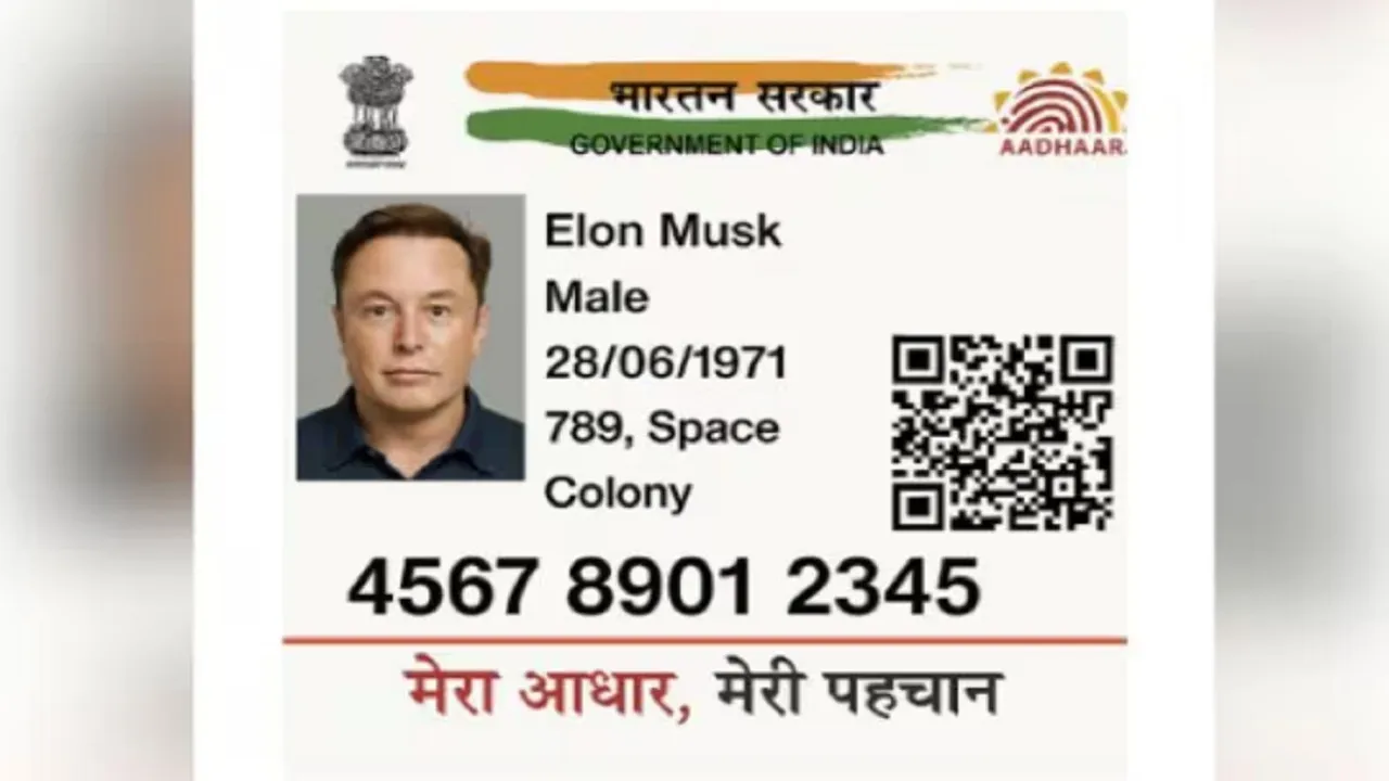 Elon Musk Aadhar 