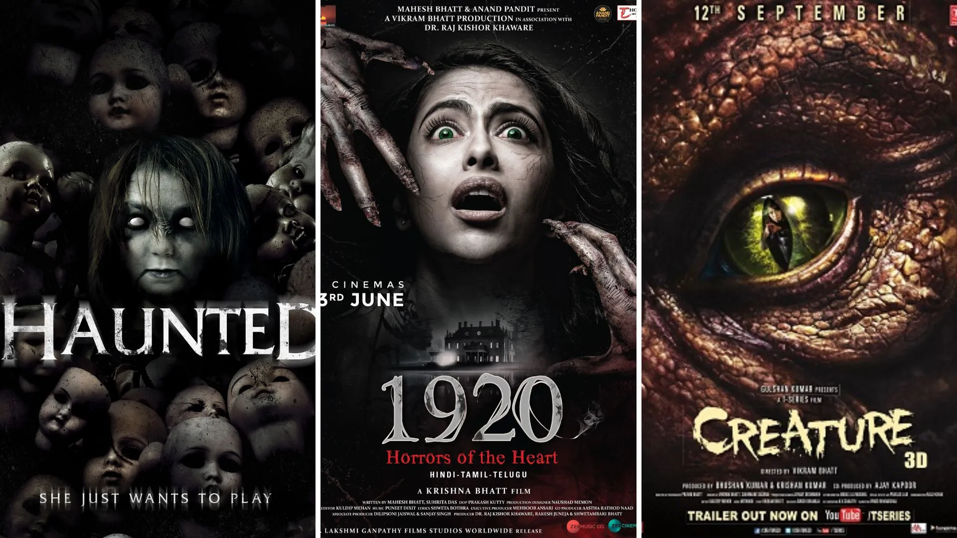 Haunted, 1920, and Creature 3D.jpg