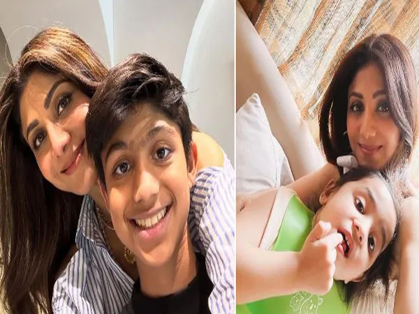 Shilpa Shetty and Viaan-Samisha