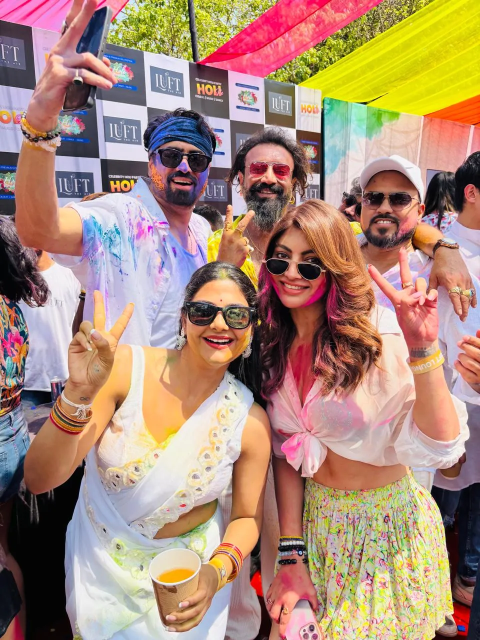 Kaushik Thakkar with Gaurav Madaan Akanksha Puri Hema Sharma