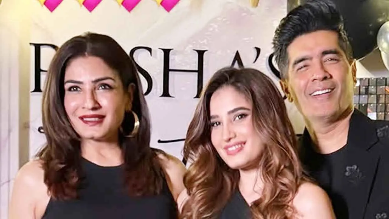 Raveena, Tamannaah, Ibrahim, and Veer Join Rasha Thadani's Birthday Celebration (9)