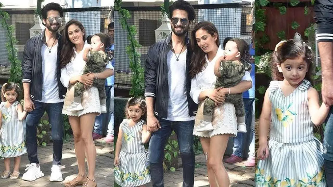 shahid kapoor with wife and children