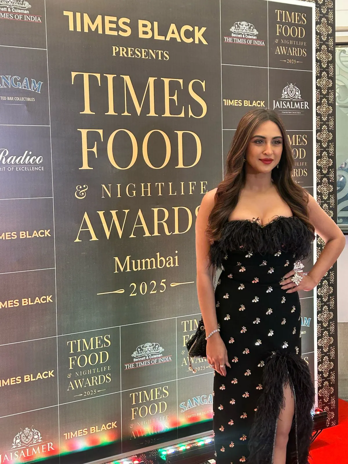 Isha Malviya, Krystle D’Souza, Munmun Dutta, and Edin Rose Look Absolutely Gorgeous as They Attend the Times Food & Nightlife Awards (1)