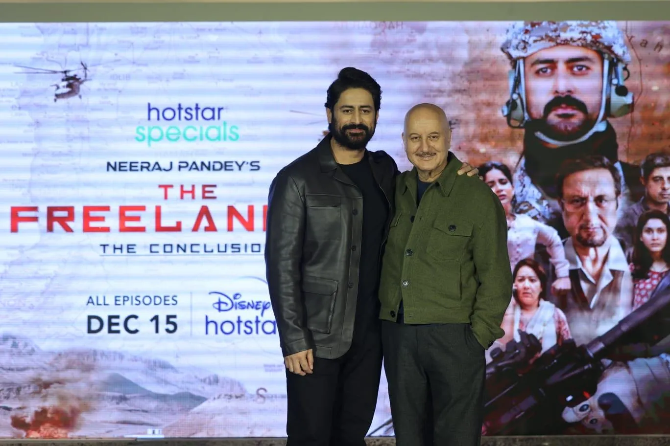 Mohit Raina with Anupam Kher