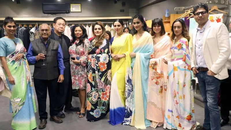 Models with Riyaz gangji,Nishant Mahimtura & Susumu Takehana 