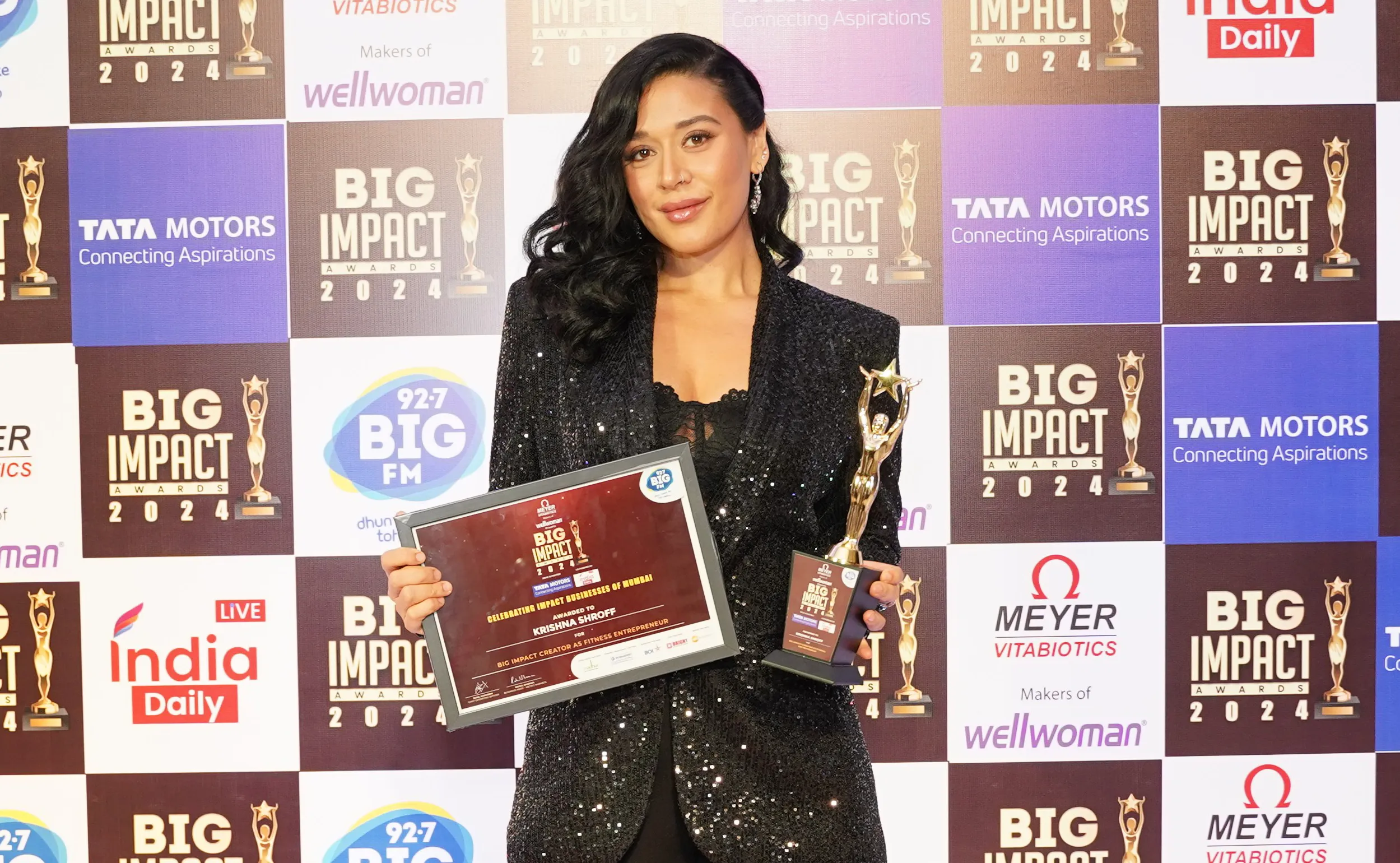 Krishna Shroff at BIG FM's BIG IMPACT Awards 2024.JPG