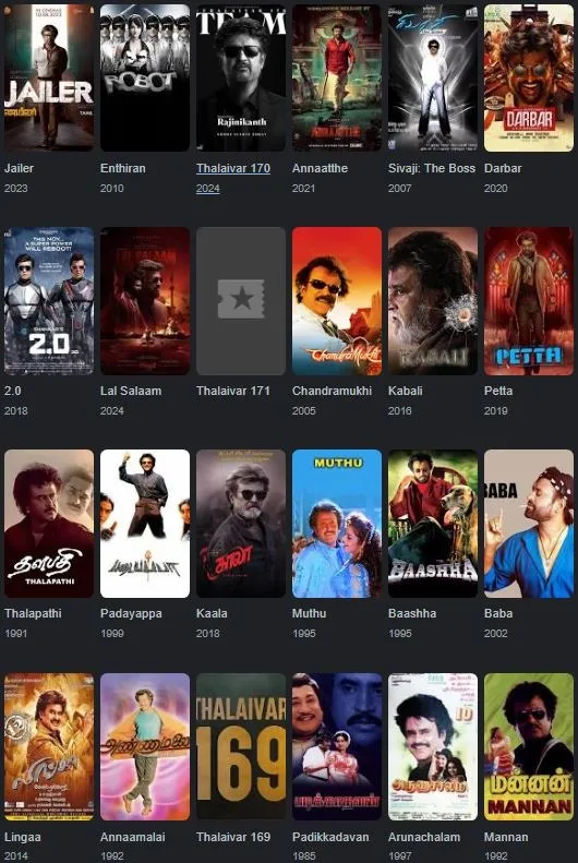 Rajinikanth filmography