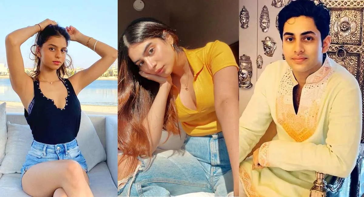 Agastya Nanda, Suhana Khan, and Khushi Kapoor