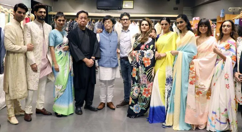 Models with Riyaz Gangji,Chandni Soni ,Susumu Takehana & Dr. Fukahori Yasukata 