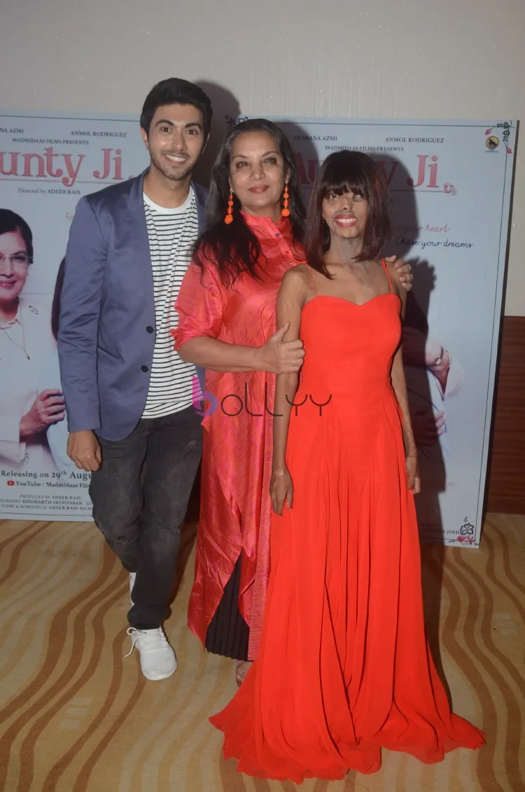 Director Adeeb Rais with Shabana Azmi & Anmol Rodriguez