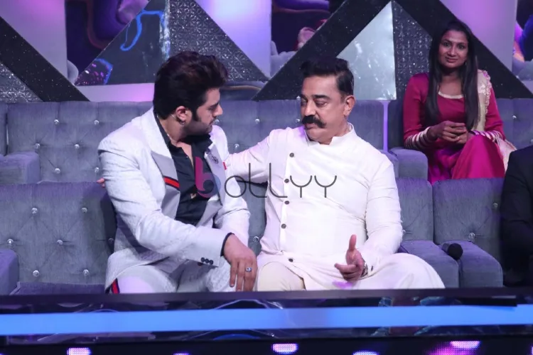 Anchor Maniesh Paul and Kamal Haasan in a conversation on Indian Idol 10