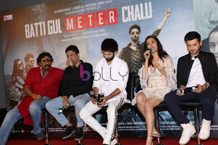 Shree Narayan Singh, Bhushan Kumar, Shahid Kapoor, Shraddha Kapoor, Divyendu Sharma