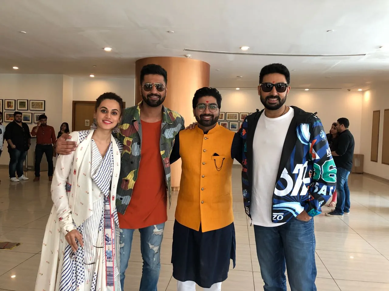 Taapsee Pannu, Vicky Kaushal, Abhishek Bachchan