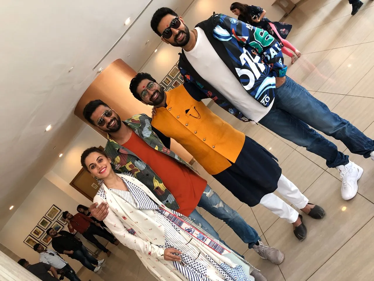 Taapsee Pannu, Vicky Kaushal, Abhishek Bachchan