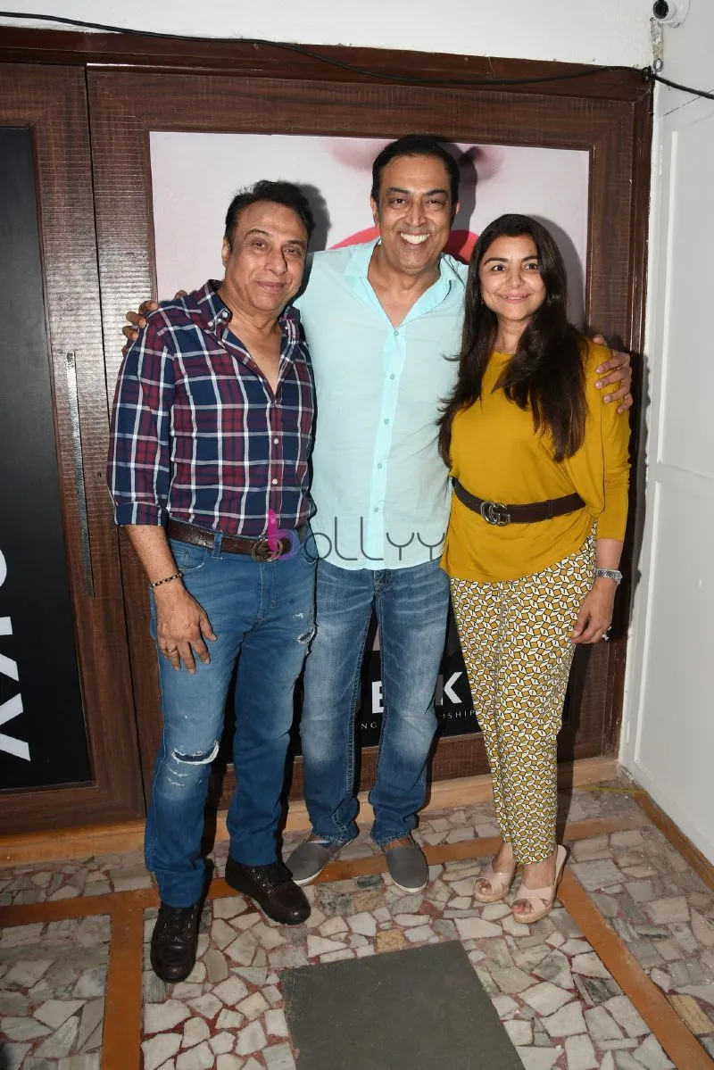 Aly Morani with Vindu Dara Singh and Yasmin Aly Morani 