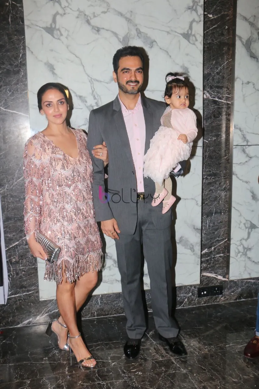 Esha Deol with husband Bharat Takhtani and daughter Radhya