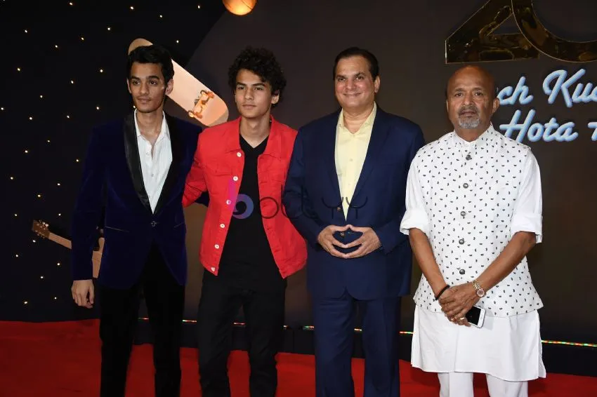 Lalit Pandit wth his Son and Sameer