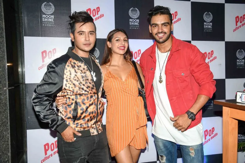 Aditya Singh Rajput with MTV Rodies Winner Kashish Thakur and Nibedita Pal