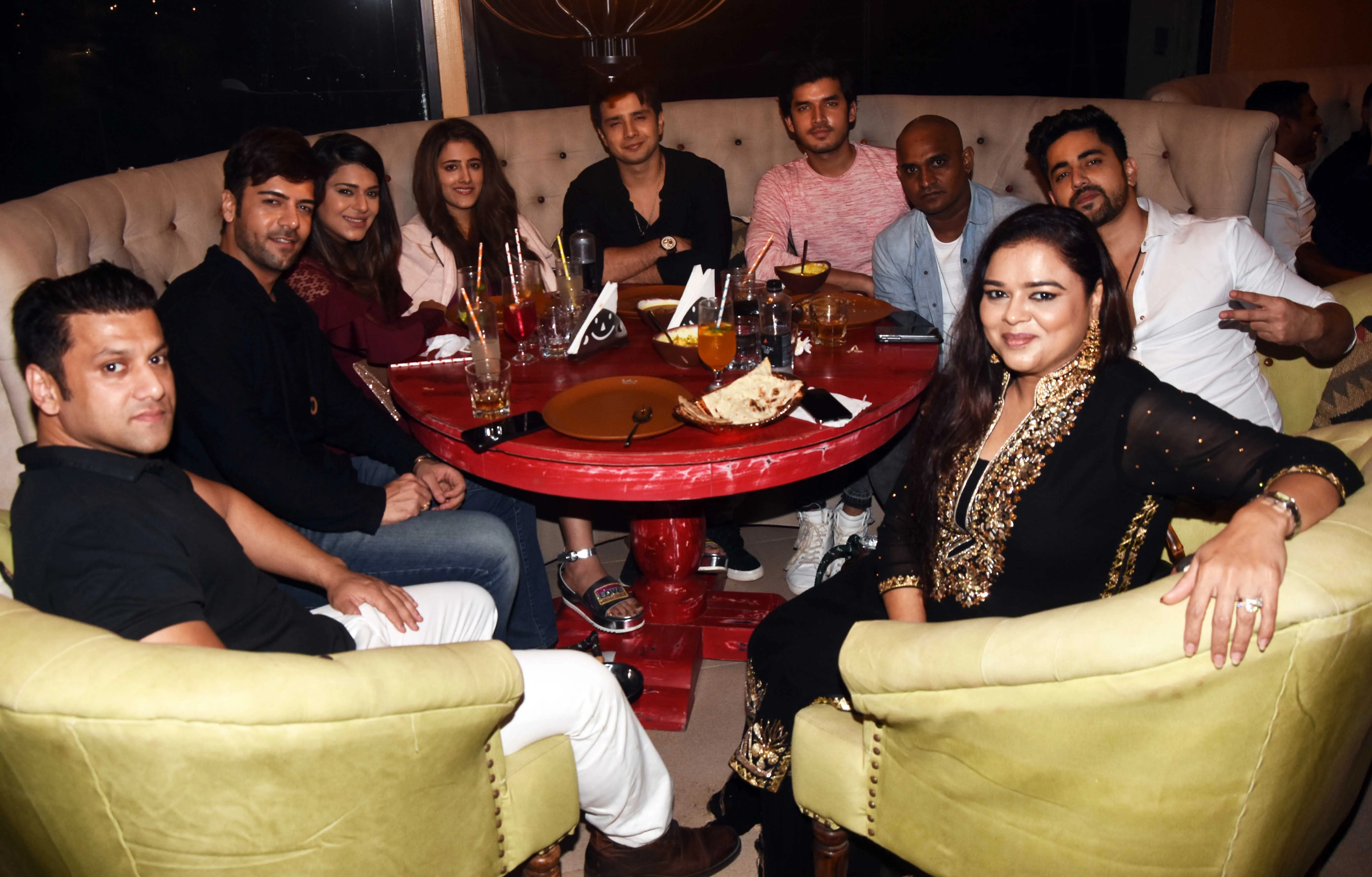 Celebs at the launch of Open China & Sheesha Sky Lounge