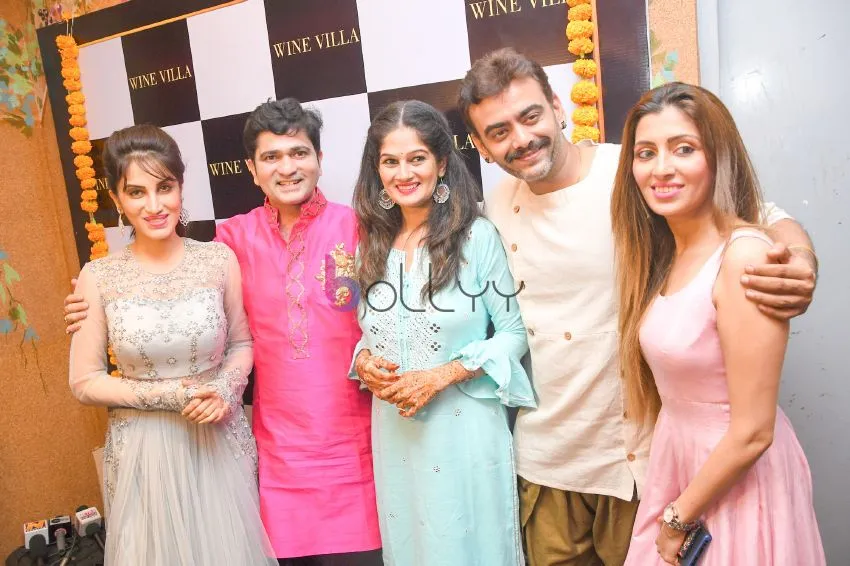Smita Gondkar with Sushant Shelar, Resham Tipnis, and Aastad Kale and Richa Ranawat 