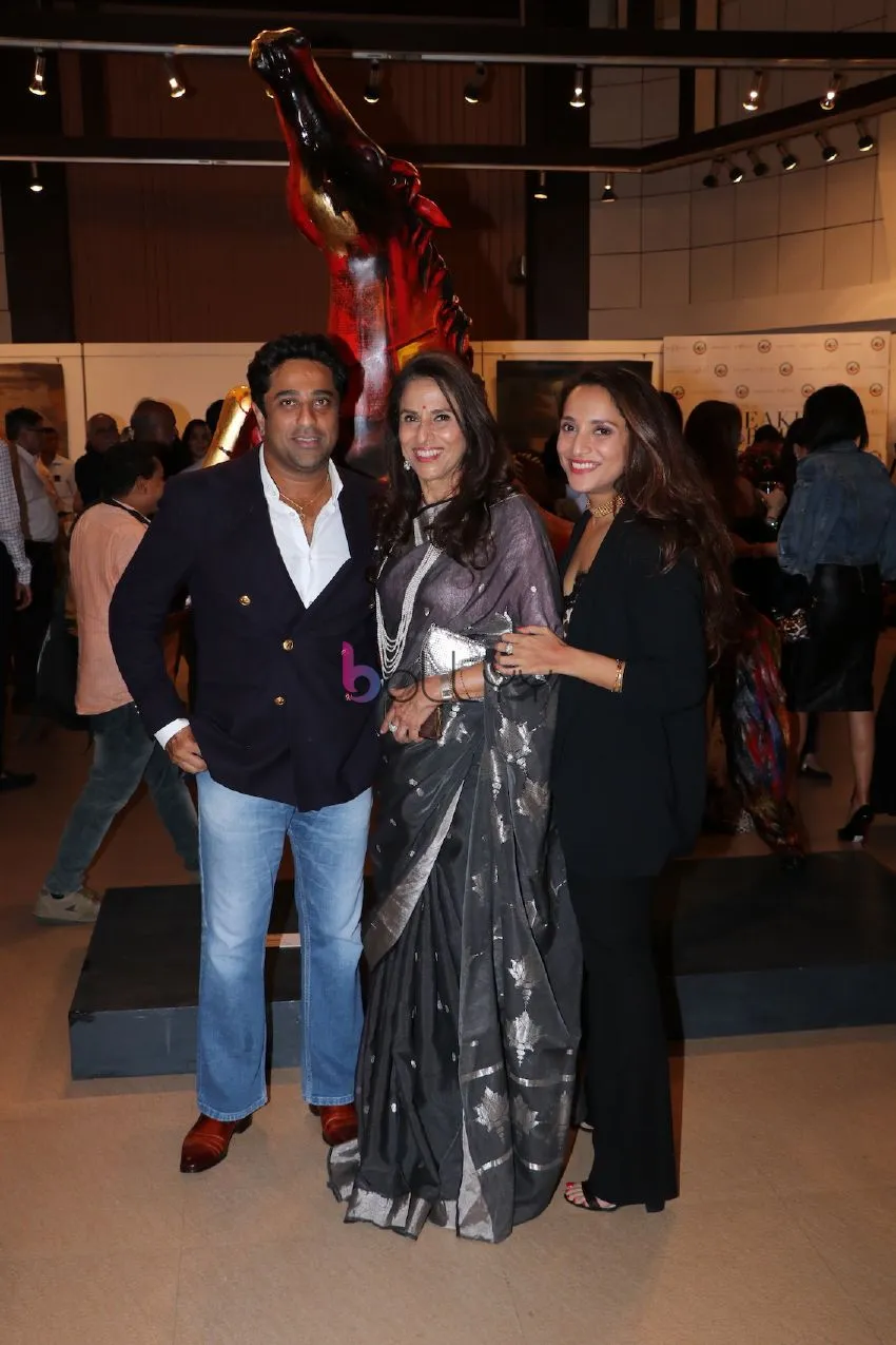 Aditya and Avantikka Kilachand with Shobhaa de