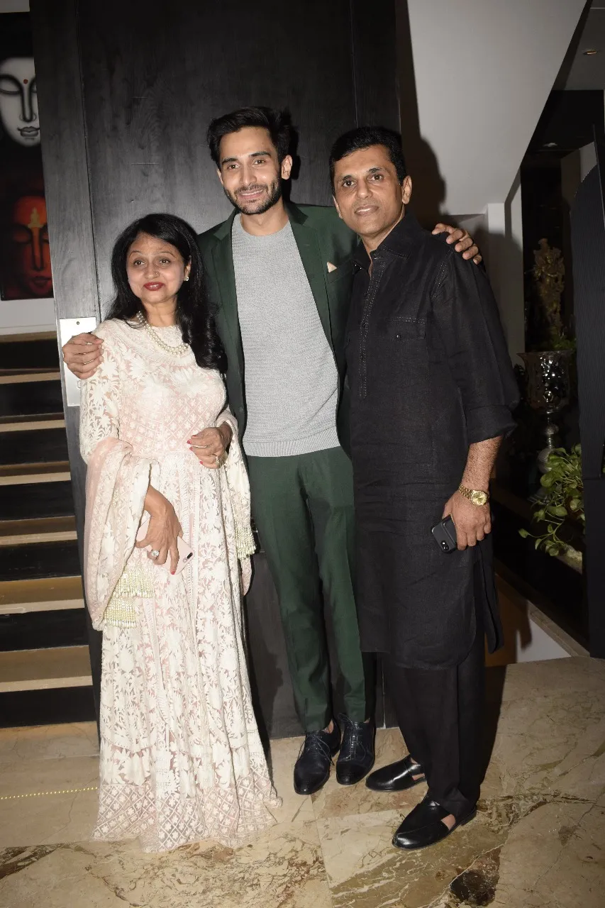 Roopa Anand Pandit, actor Rohan Mehra and Anand Pandit