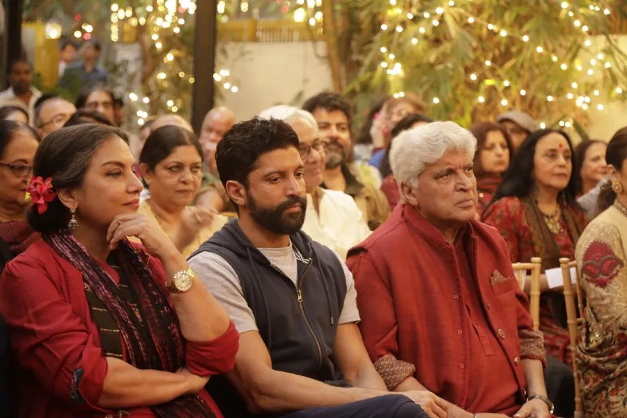 Shabana Azmi, Farhan Akhtar, Javed Akhtar