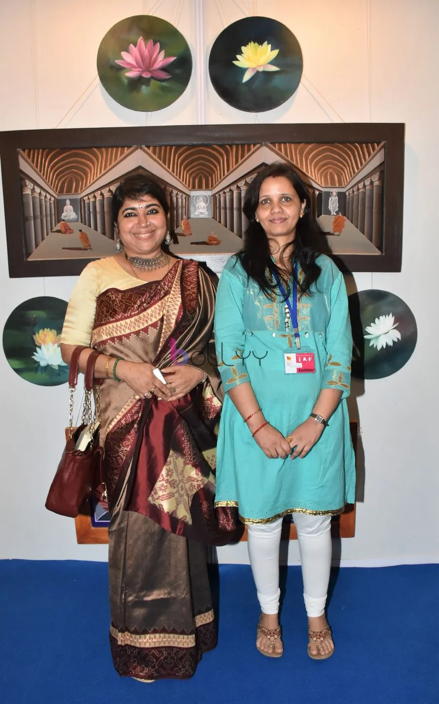 Dr.Soma Ghosh with an artist a