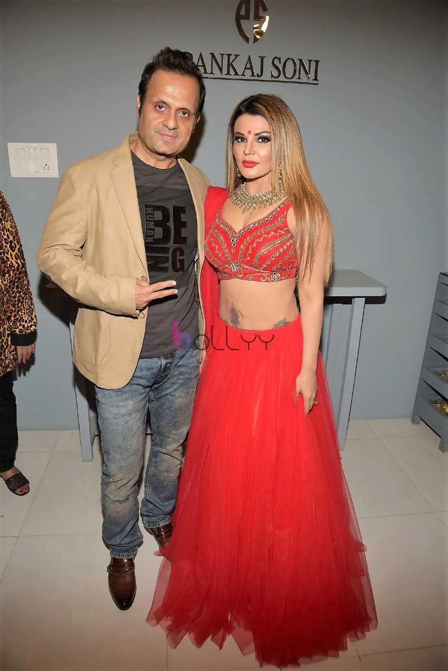 DJ Sheziwood with Rakhi Sawant 