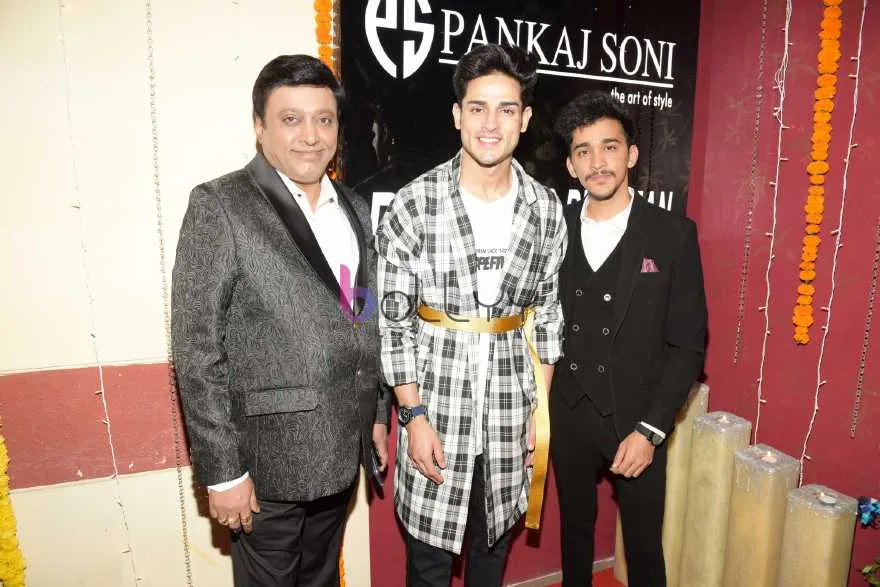 Manik Soni with Priyank Sharma and Pankaj Soni 
