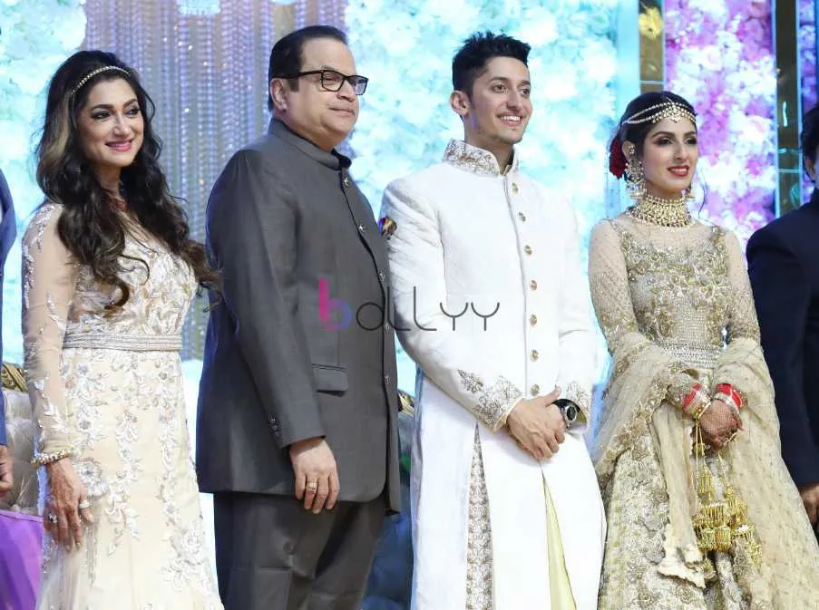 Lucky Morani with Ramesh Taurani, Azhar Morani and Tanya Seth