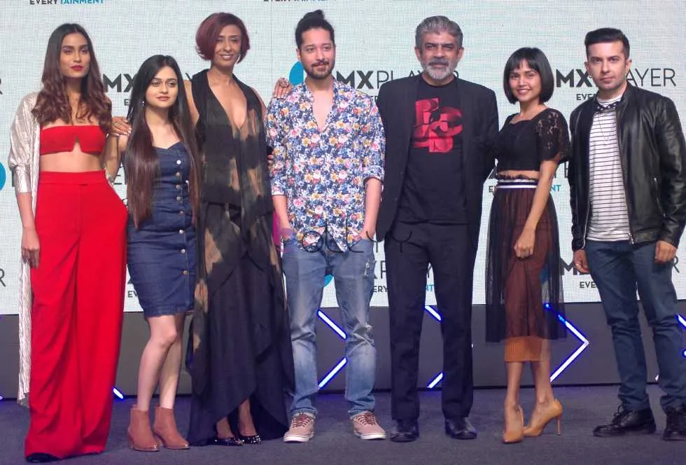 Cast Poses During MX Player Launch The 5MX Entertainment On One App Series 