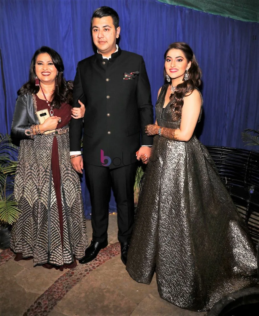 Neelu Kohli with Daughter Sahiba and Son in Law Nakul 
