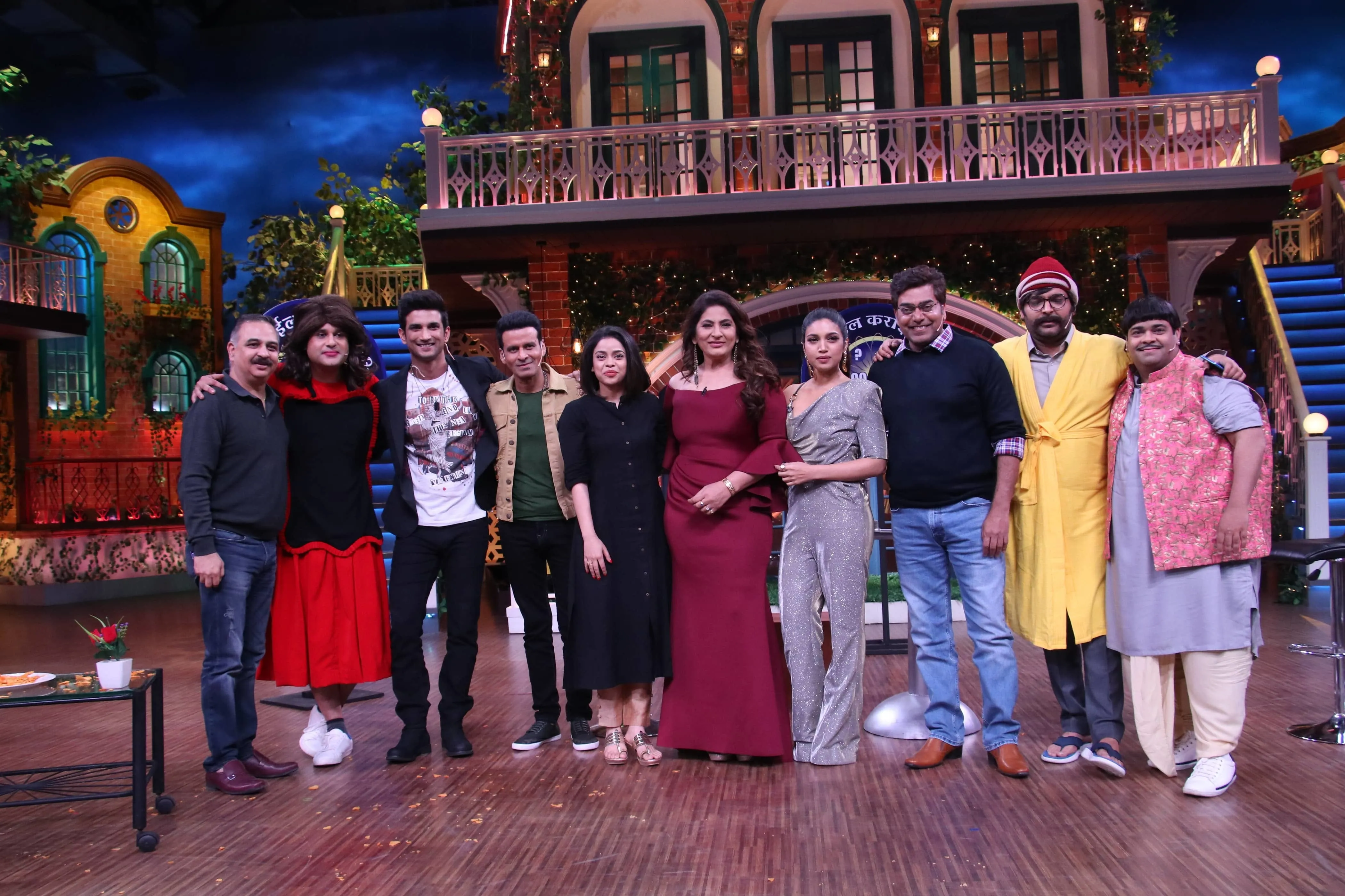 Krushna Abhishek, Sushant Singh Rajput, Manoj Bajpayee, Sumona Chakraborty, Archana Puran Singh, Bhumi Pednekar, Ashutosh Rana, Kapil Sharma, Kiku Sharda