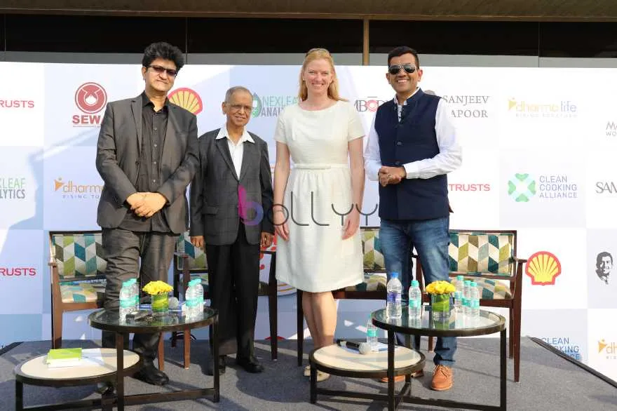 Prasoon Joshi, Narayan Murthy, Dymphna Van Der Lans and Sanjeev Kapoor 