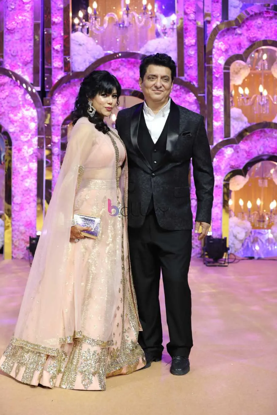 Wardha Nadiadwala with Sajid Nadiadwala