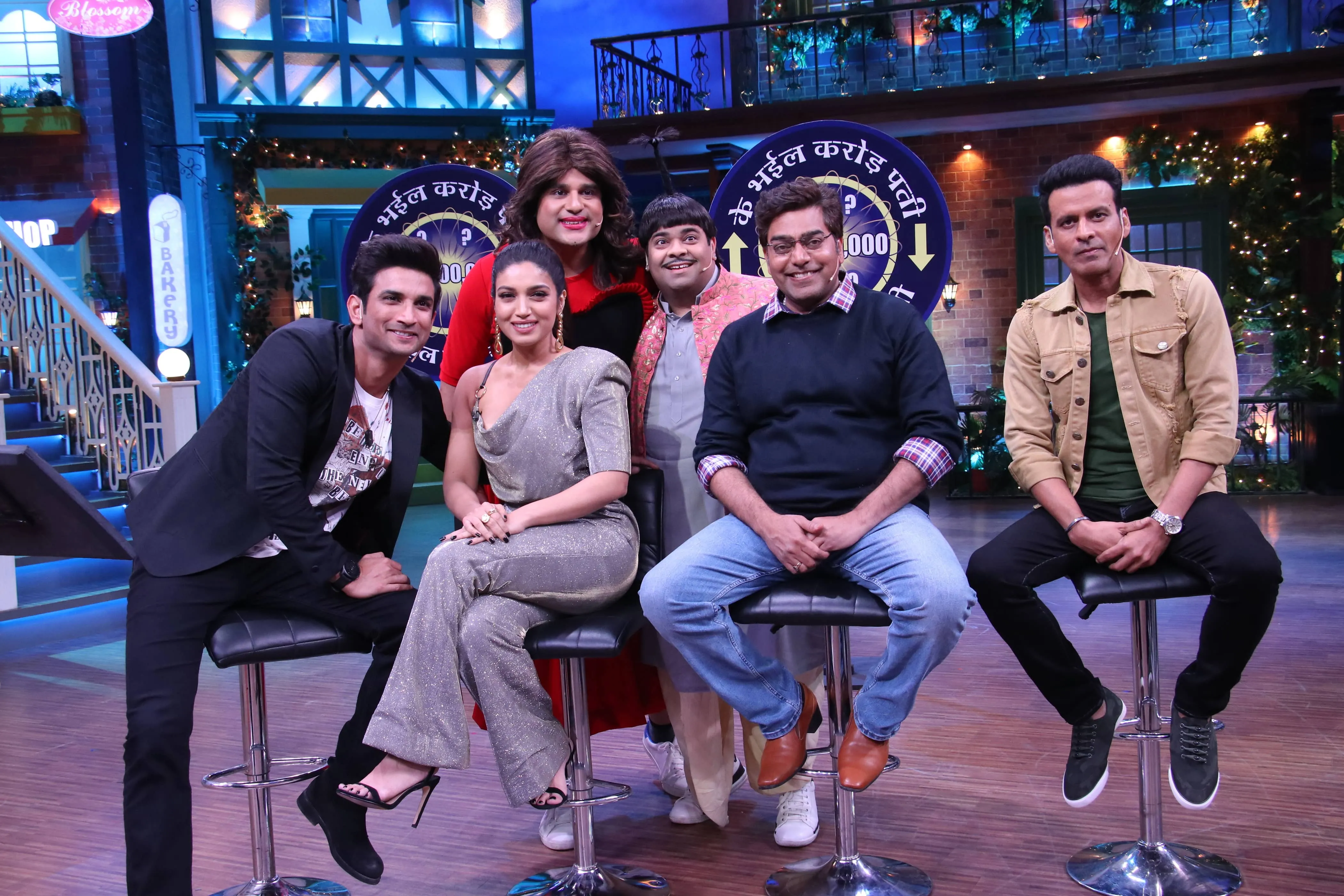 Sushant Singh Rajput, Bhumi Pednekar, Krushna Abhishek, Kiku Sharda, Ashutosh Rana, Manoj Bajpayee