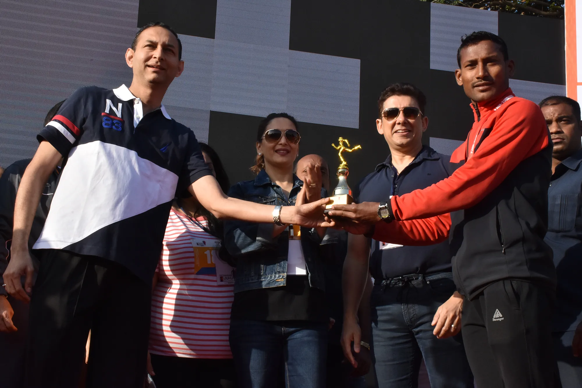 Dr. Rajendra Patankar, Madhuri Dixit and Dr. Shriram Nene