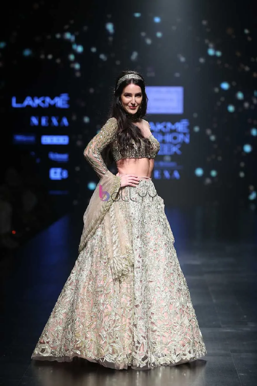 Model walks the ramp