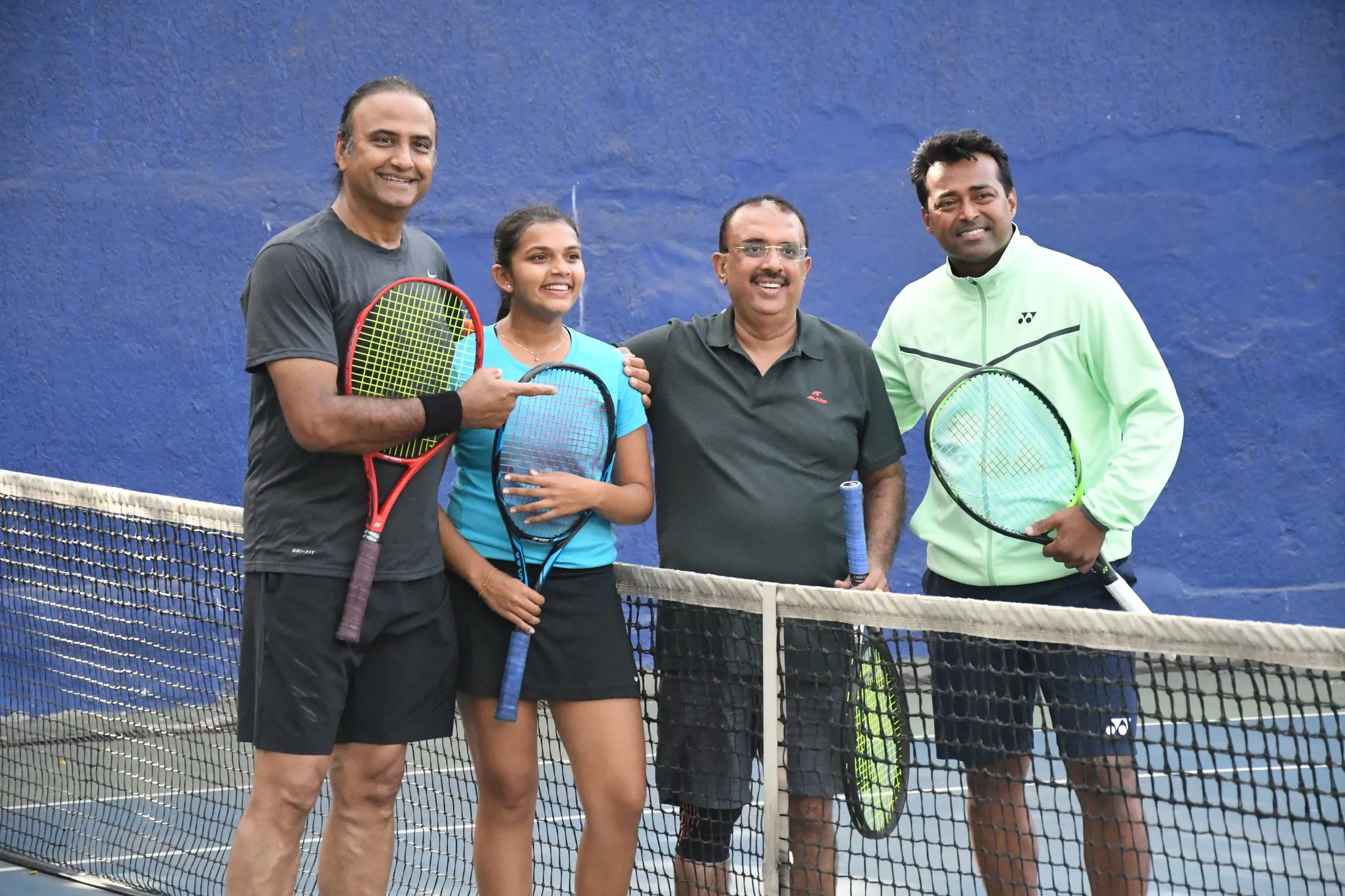 Charu Sharma, Dakshata Patel, Anoop Wadhwa and Leander Paes