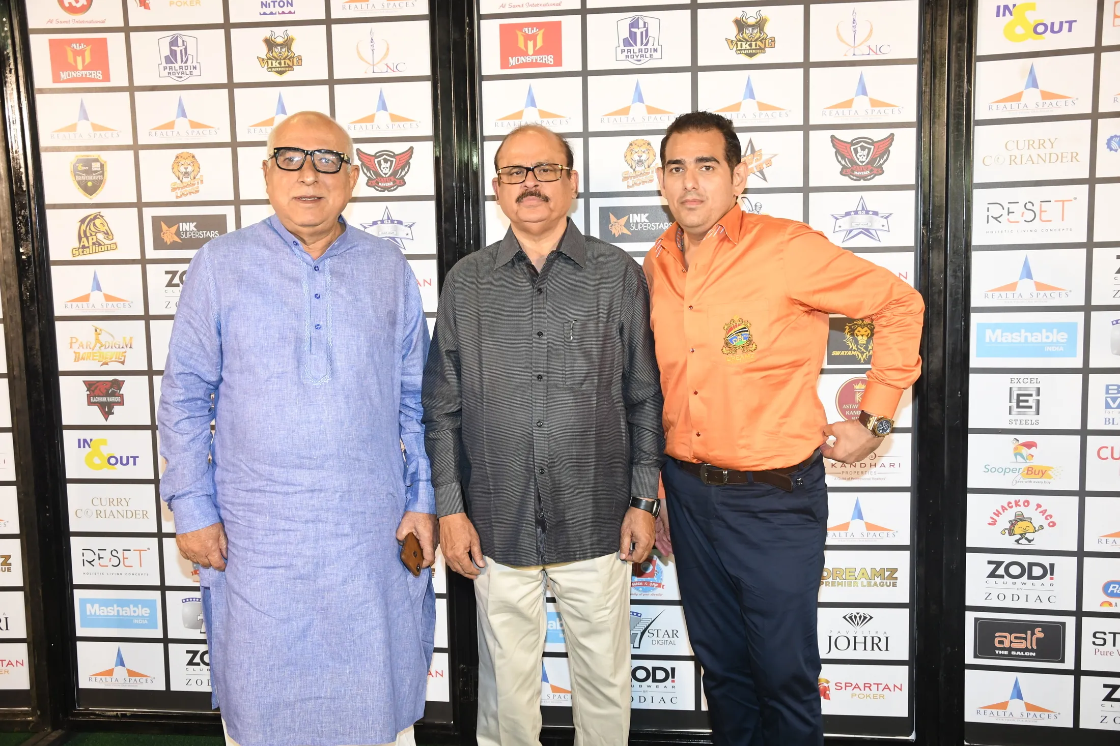 Gulam Peshimam with Mr. Tariq Anwar and Wasib Peshimam 