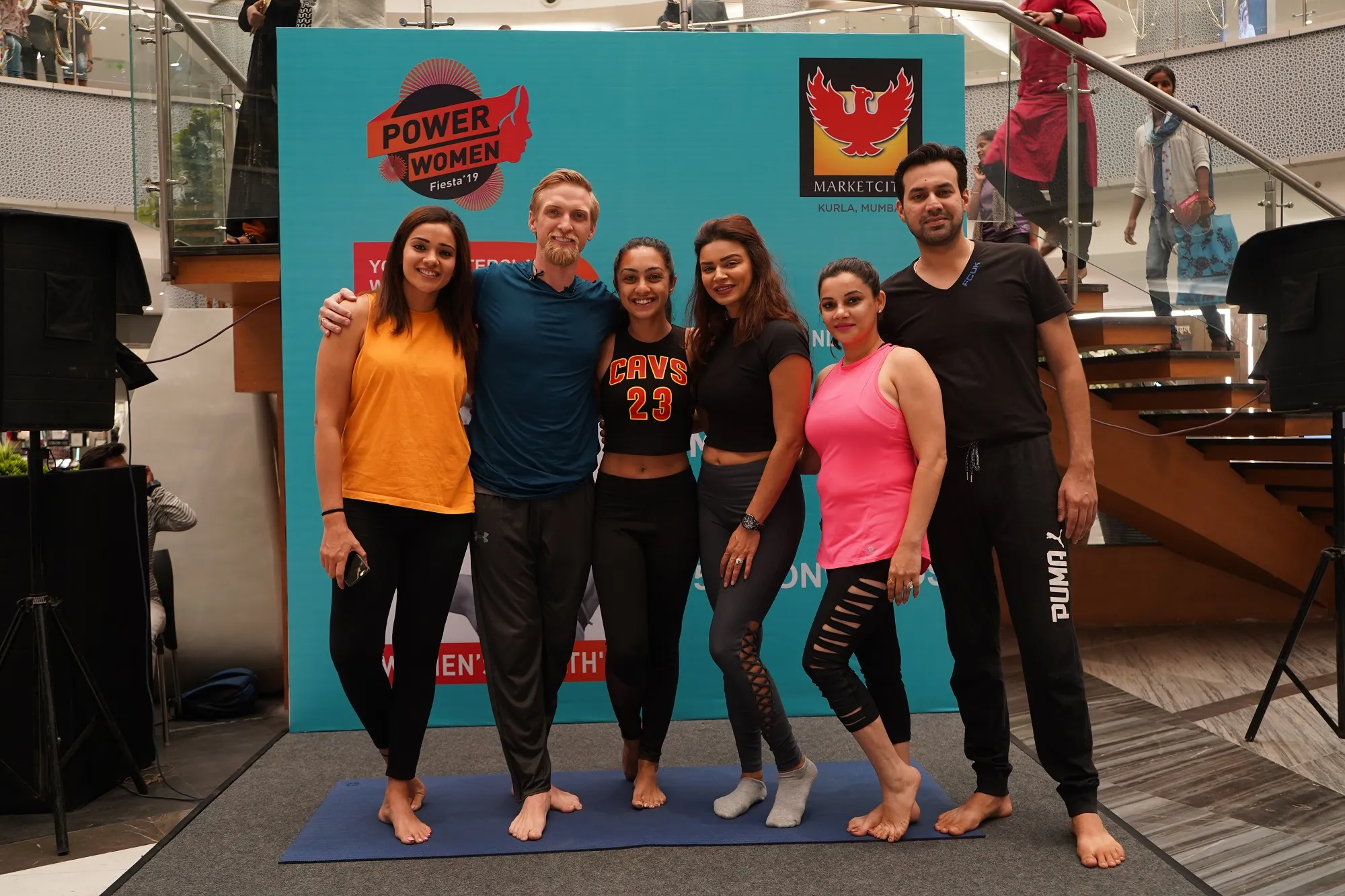 Aashka Goradia and Brent Goble with Megha Gupta, Abigail Pande, Kanika Maheshwari & Ankur Ghai 